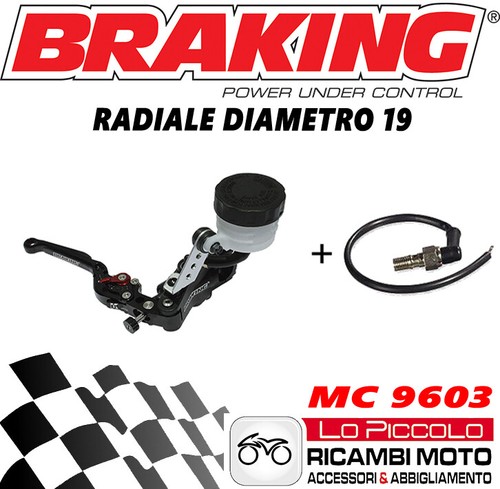 HONDA XR 600 CB CBR CBX 650 MC9603 POMPA FRENO BRAKING RADIALE COMPLETA - Foto 1 di 1