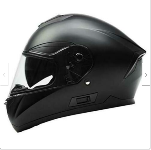 Motorcycle Full Face Helmet DOT Approved - YEMA YM-831 Medium Matte Black