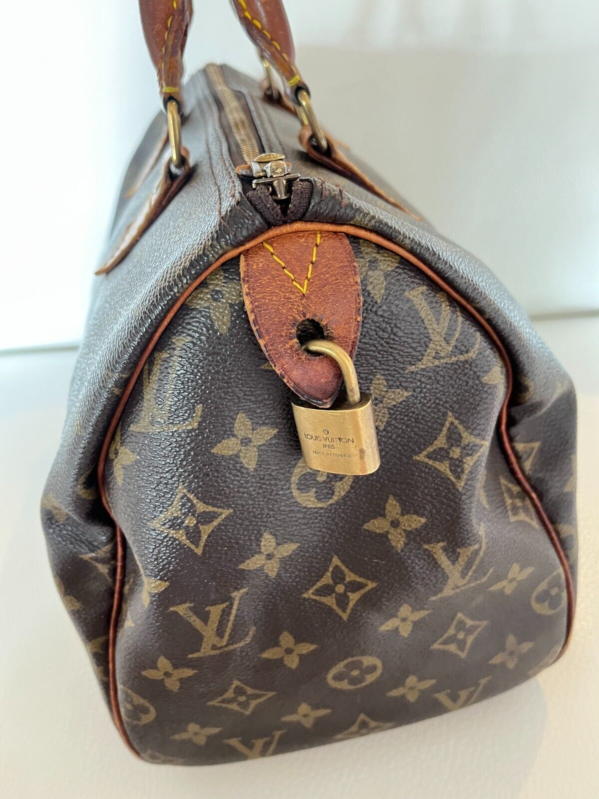 Auth Louis Vuitton Monogram Speedy 30 Hand Bag 9E140200g