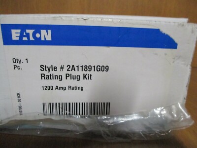 EATON, MDS BREAKER, DIGITRIP 1200AMP RATING PLUG KIT,  CAT#2A11891G09, 100% NEW