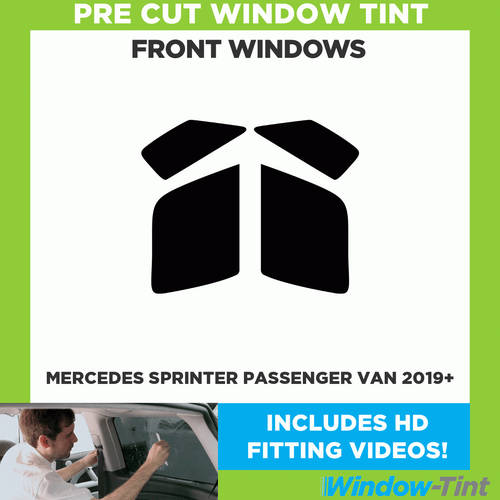 For Mercedes Sprinter Passenger Van 2019+ Pre Cut Window Tint Front Windows - Picture 1 of 9
