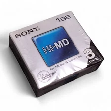 SONY Hi-MD 1GB Recordable Mini Disc 3 Packs Set 3HMD1GA Unused From JP