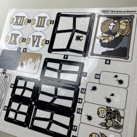 **READ** Lego Scooby-Doo Original Sticker Sheet from Mystery Mansion Set 75904