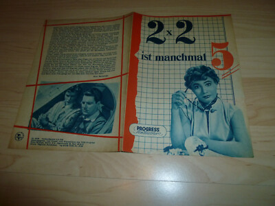 Progress Filmprogramm 32/56 - 2 x 2 ist manchmal 5 Filmillustrierte Programmheft