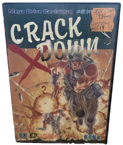 Crack Down - SEGA Mega Drive Video Game NTSC-J Complete **FAST P&P**