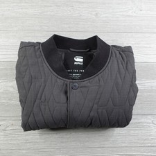 G-star Raw Eva Shaw Quilted Bomber Jacket Women's Size Xl Obsidian Grey