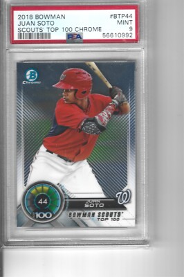 2018 BOWMAN SCOUT'S TOP 100 CHROME JUAN SOTO PSA 9 | eBay