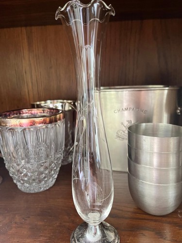 Vaso Gorham in vetro sterling e inciso - Foto 7 di 9