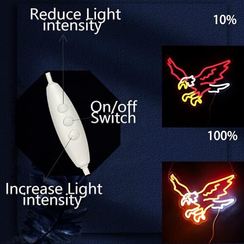 Eagle neon sign, Eagle wall decoration sign suitable for man cave Eagle