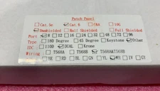 CAT6 8-Port Dual IDC Patch Panel 1U Wall Mount Unshielded T568A/B White