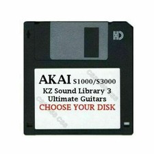 Akai S1000 / S3000 Floppy Disk KZ Sound Library 3 Guitars Choose Your Disk