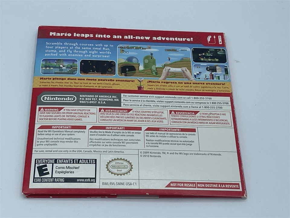 Nintendo Wii - Wii новый Super Mario Bros рукав чехол только без диска! - Изображение 2 из 3