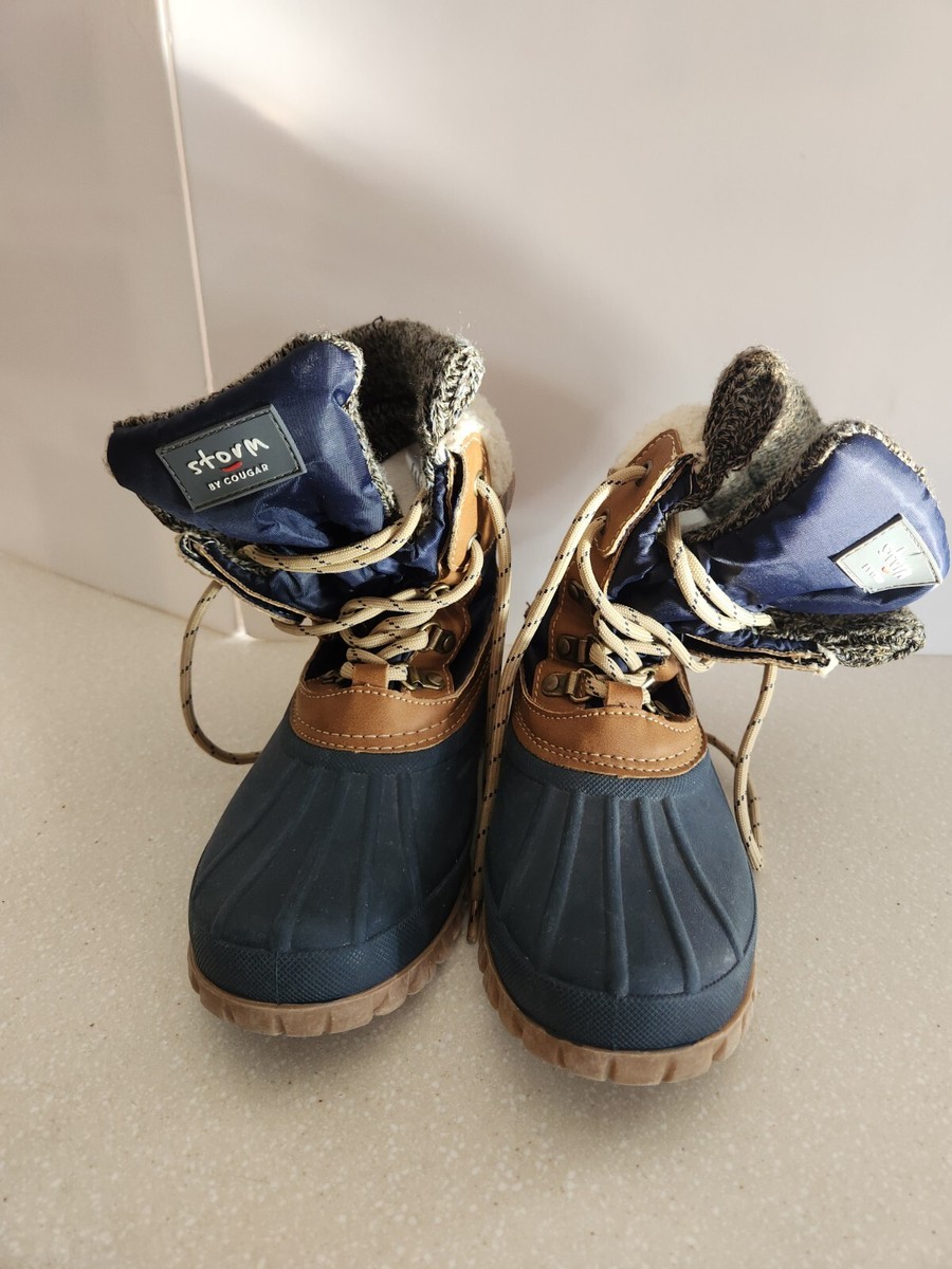 STORM BY COUGAR SNOW WOMEN BOOTS SIZE CREEK NAVY BLUE DUCK