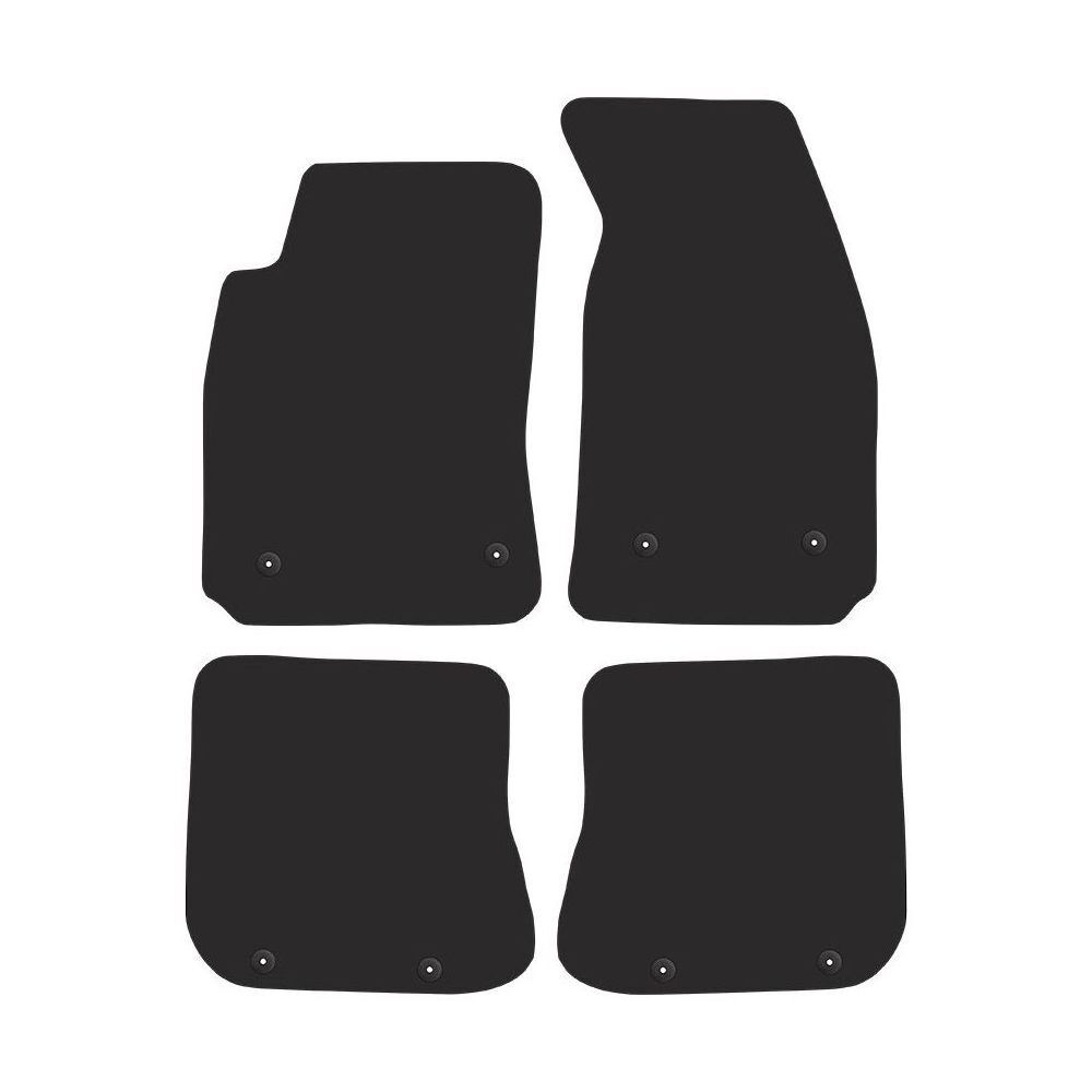 Jeu tapis de sol velour pour Audi A4 B5 moquette auto 1994-2001 rouge