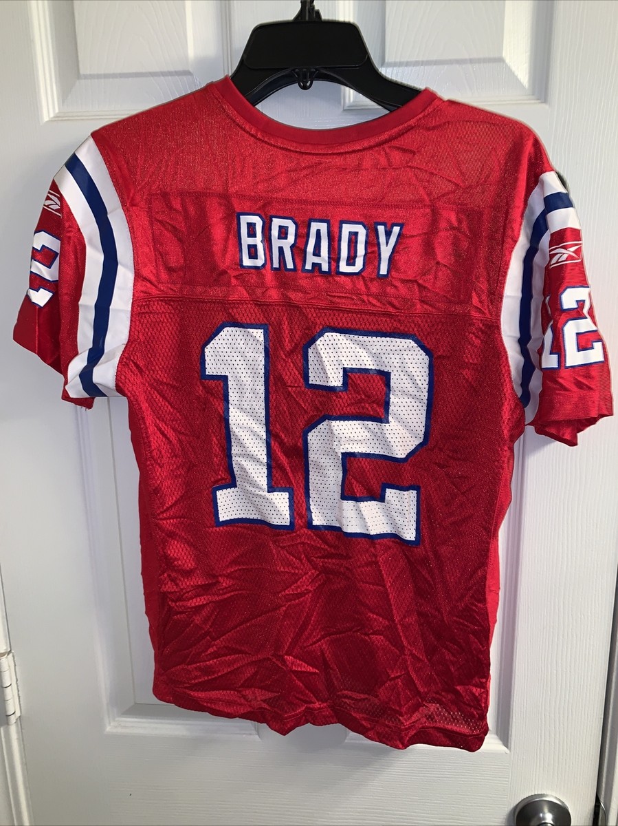 Gridiron Reebok New England Patriots Tom Brady Jersey Red