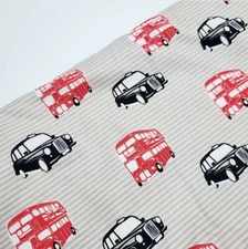 Riley Blake British Cars Cotton Fabric Automobile Bus England FAT QUARTER NEW 