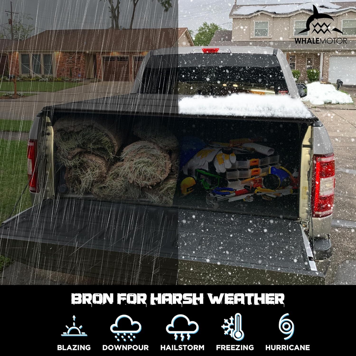 5.5FT Hard 3-Fold Truck Bed Tonneau Cover for 2014-2021 Toyota Tundra Short Box