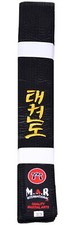 MAR Taekwondo Black Belt – Premium Chinese Embroidered Master’s Belt - 13 Rows