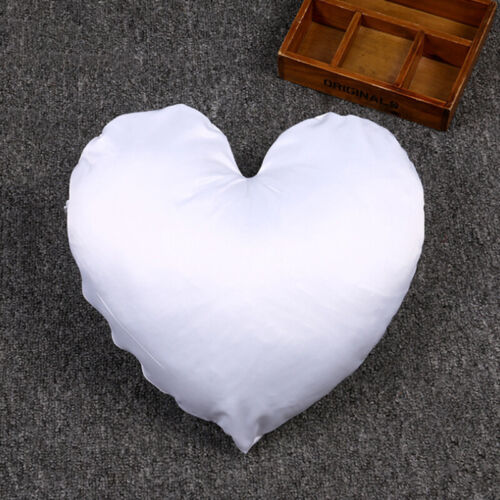 10Pcs White Heart Shaped Sublimation Blank Pillow Case Soft Throw Cushion Cover - 第 1/12 張圖片