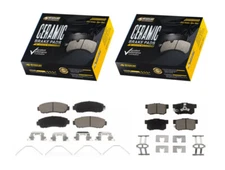 Front Rear Ceramic Brake Pad for 2012 2013 2014 2015 HONDA CROSSTOUR 2.4L 3.5L