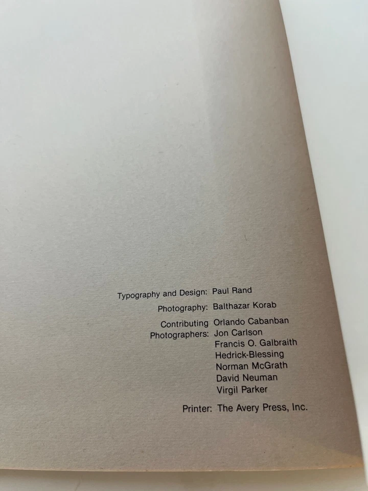 A Look At Architecture-Columbus Indiana 1860-1978 PAUL RAND typography design Foto 4 de 4