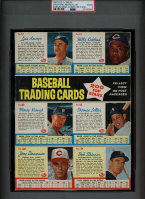 1962 Post Cereal Complete Panel Arroyo / Kirkland / Ke…