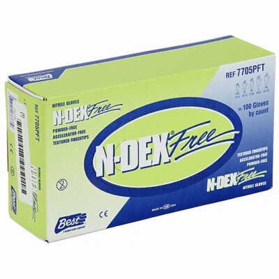 SHOWA BEST NDEX-7705PFT-MEDIUM Nitrile Gloves-Latex Free-Sold By Medicos Club