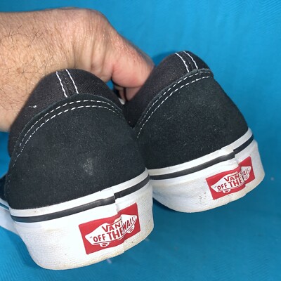 靴 VANS OFF THE WALL SKATEBOARDING VANS Off The Wall Skate Skateboard Sneakers Black & White Womens 7