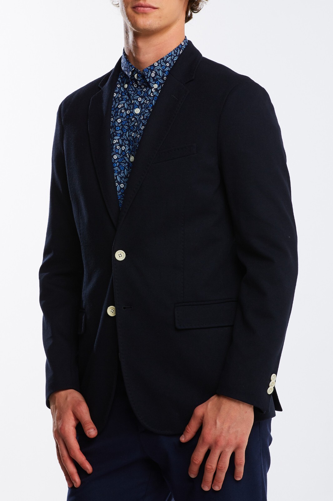Gant Tech Prep Jersey Piqué Blazer Evening Blue EU 48 UK 38 Medium RRP: £315 image 3