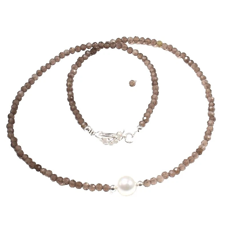 Belleza de Cuarzo Marrón Moda Collares y Colgantes