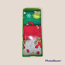 Mens Dr Seuss The Grinch Casual Crew Socks Shoe Sz 8-12 NEW 3 Pairs