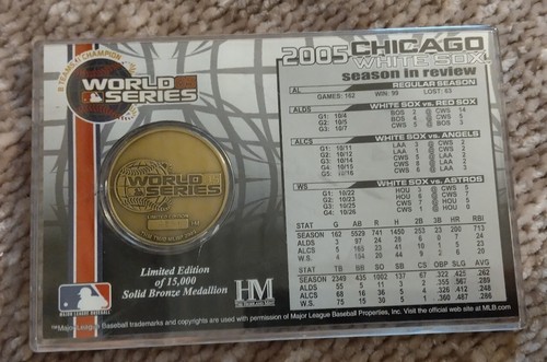 2005 MLB Chicago White Sox World Series Champions Solid Bronze Medallion - Picture 2 of 2