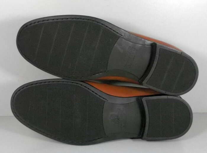 204476 SP50 HORN PENNY MEN'S SHOES 9 M COGNAC LEATHER JOHNSTON & MURPHY