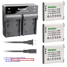 Kastar Battery Rapid Charger for Olympus Li-50B LI-50C  Tough TG-805 TG-810 iHS
