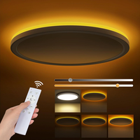LED Deckenleuchte Dimmbar 24W 2800LM Deckenlampe Fernbedienung 1800K Nachtlicht