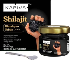 Pure Himalayan Shilajit Resin 250mg 80 Servings with Fulvic Acid Energy