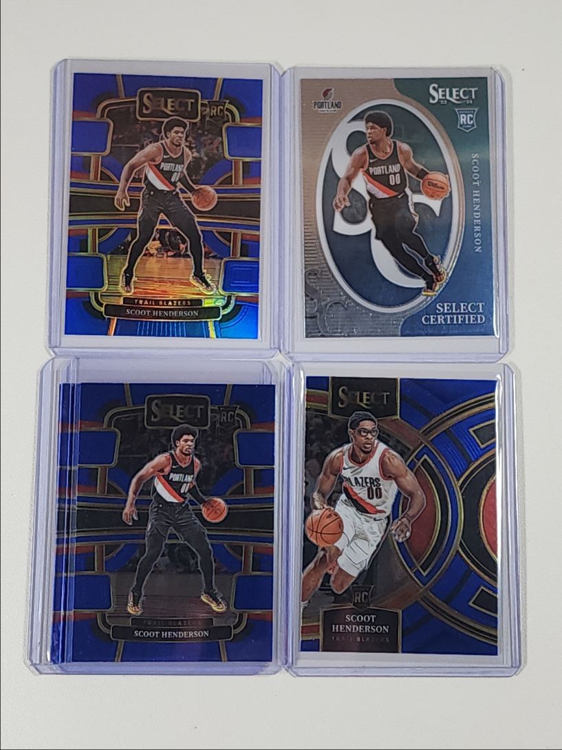 [5] SCOOT HENDERSON 2023-24 SELECT CONCOURSE ROOKIE BLUE BLAZERS RC Q1345