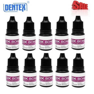 10X DENTEX Dental Light Cure Dentin Enamel Bonding Resin Adhesive ONE STEP 5 ML