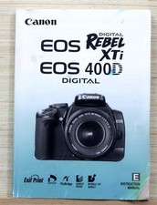 2006 Genuine CANON Rebel XTi EOS0 400D CAMERA MANUAL Instruction Book English