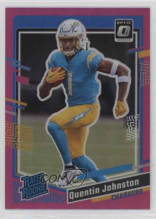 2023 Donruss Rated Optic Preview Pink Prizm Quentin Johnston #353 Rookie RC 11qd