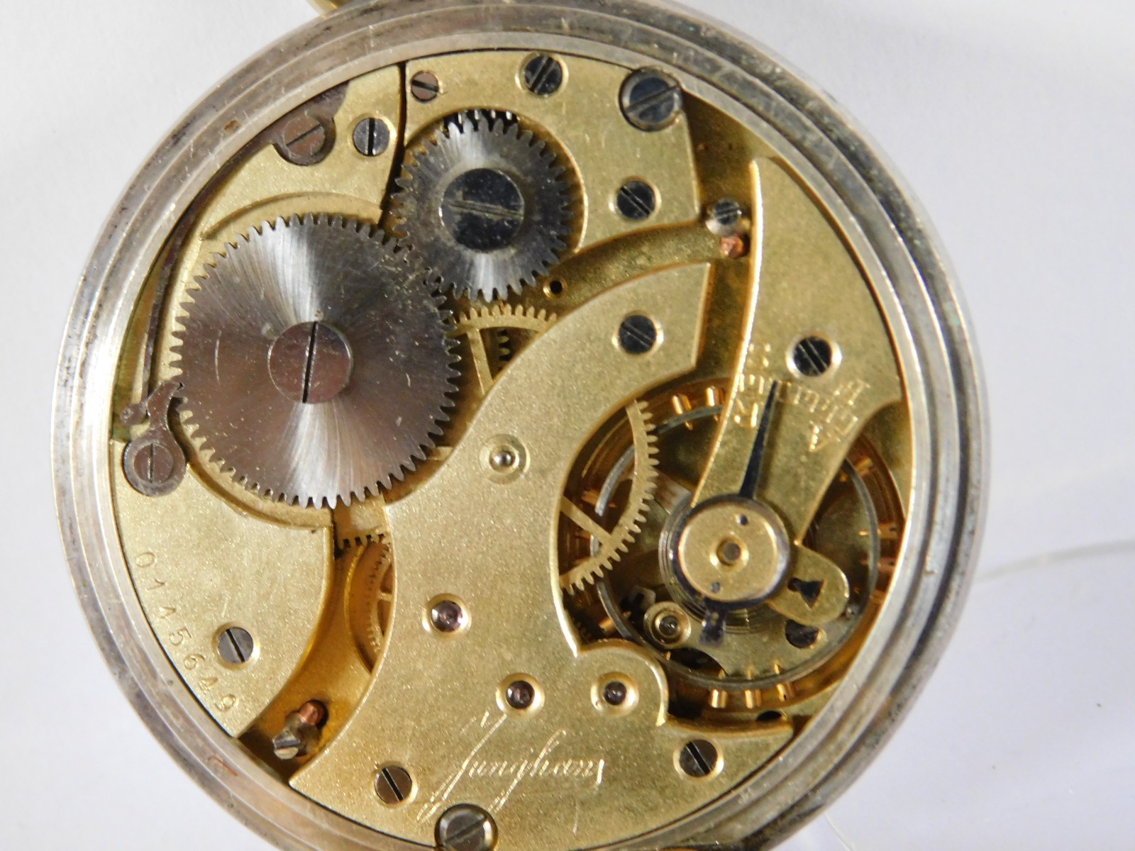 ANTIQUE SOLID SILVER POCKET WATCH BY JUNGHANS - image 7