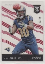 2015 Clear Vision Rookie Variation Red 12/25 Todd Gurley II (Ball in Air) 0b0