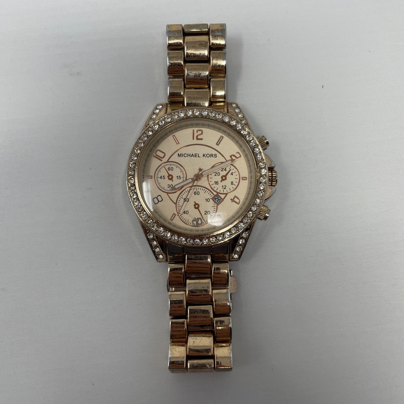 Orologio Cronografo Donna Michael Kors MK5727 Ha Bisogno di Batteria Oro Rosa