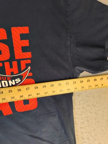 Cleveland Indians Shirt Adult XL Blue 2016 American Leage Champions Majestic - Picture 5 of 10