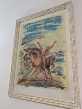 Aligi SASSU Achille e Xanto acquaforte-acquatinta e lito originale 1995 firmata