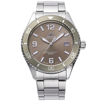 Orient Mako 40 Sports RN-WJ0004Y Solar Diver Herrenuhr Cocoa Brown Dial 20ATM