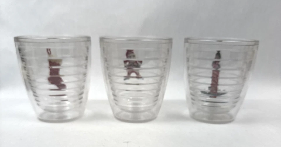 Lote de 3 vasos aislados vintage de Navidad Tervis de Papá Noel 12 oz acrílico Foto 4 de 4