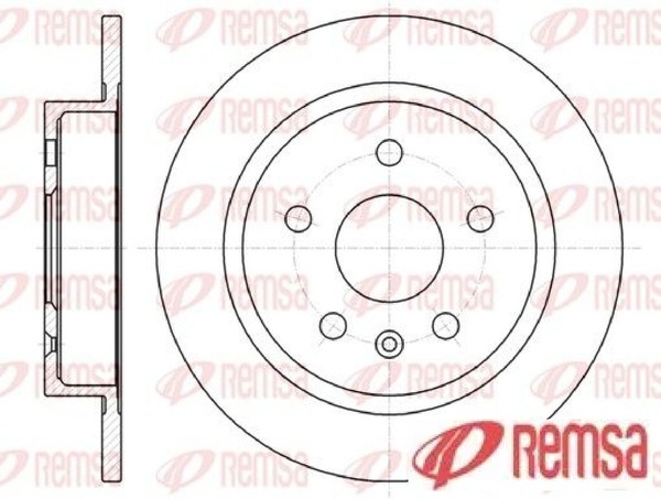 2X Bremsscheibe Remsa 61279.00 2 Bremsscheiben Hinterachse Hinten-image