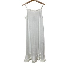 INGEBORG Camisole Tiered Lace Dress, Size 11, White Women USED