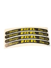 4pc Yellow Surron MX Excel Takasago Rim Decals Made in USA for 12-21 IN
